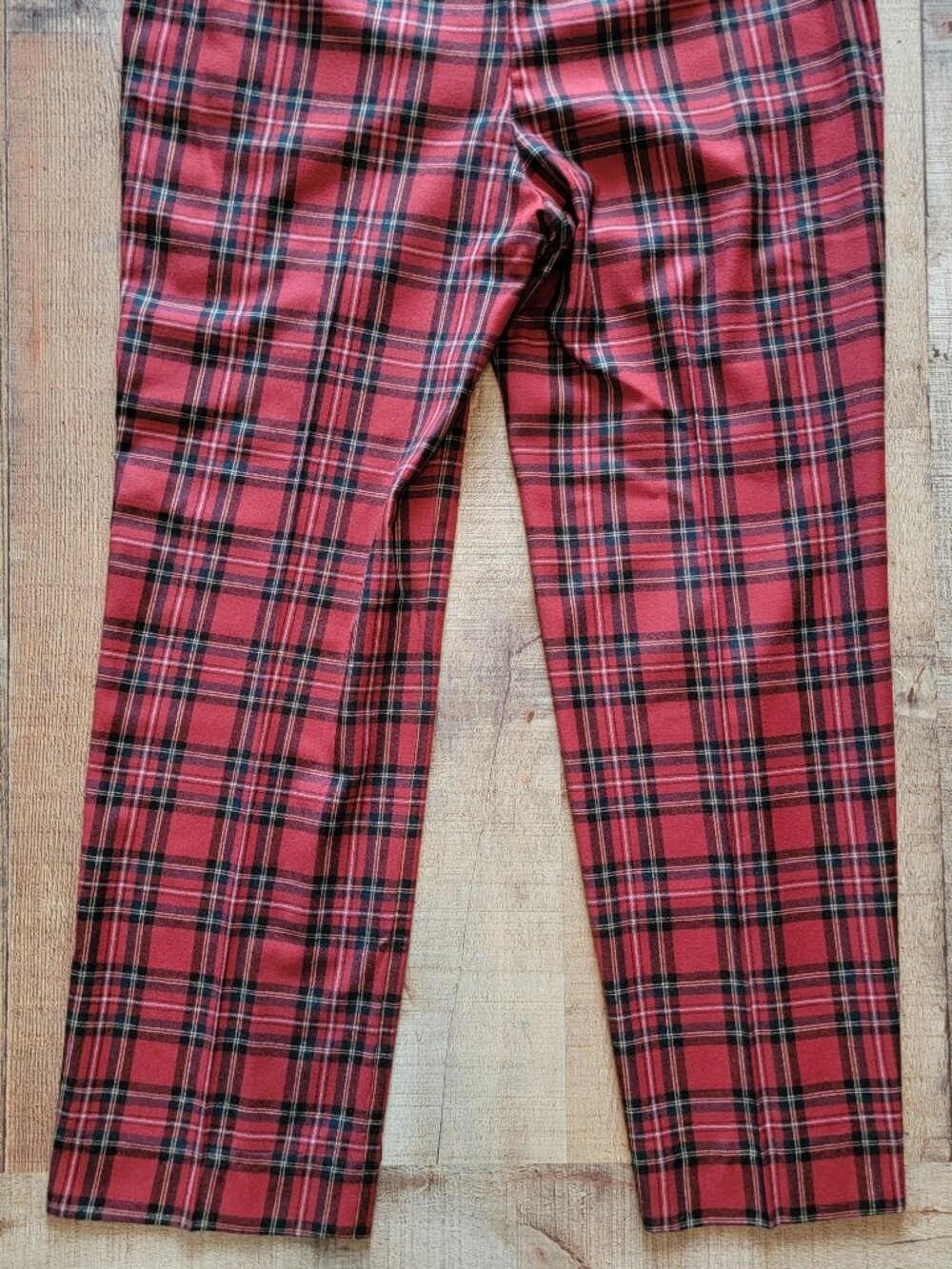 Berle Red and Black Tartan Plaid Dress Pants - Picture 9 of 14